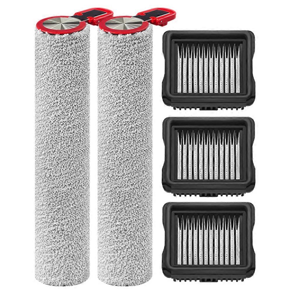Set Mit 5 Rotierenden Bürsten Und Hepa-filtern Für Midea S60/s60 Pro/s60 Ultra Bodenscheuersaugmaschinen – Ersatzzubehör