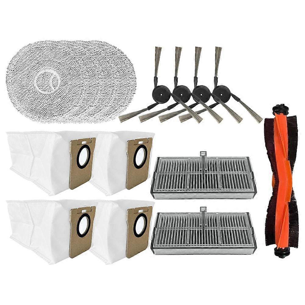 15pcs Vakuum Pinsel Filter Mopp Tuch Staubbeutel Kit Kompatibel Mit Xiaomi Mijia Omni M40 D110cn Staubsauger Ersatzteile