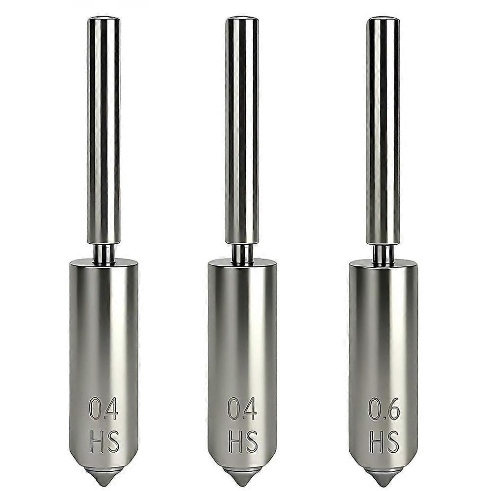 3er-pack 0,4 Mm, 0,4 Mm Und 0,6 Mm Düsen Aus Gehärtetem Stahl Für Anycubic Kobra S1 Max, Vollmetall-düsen Mit Integriertem Halsrohr