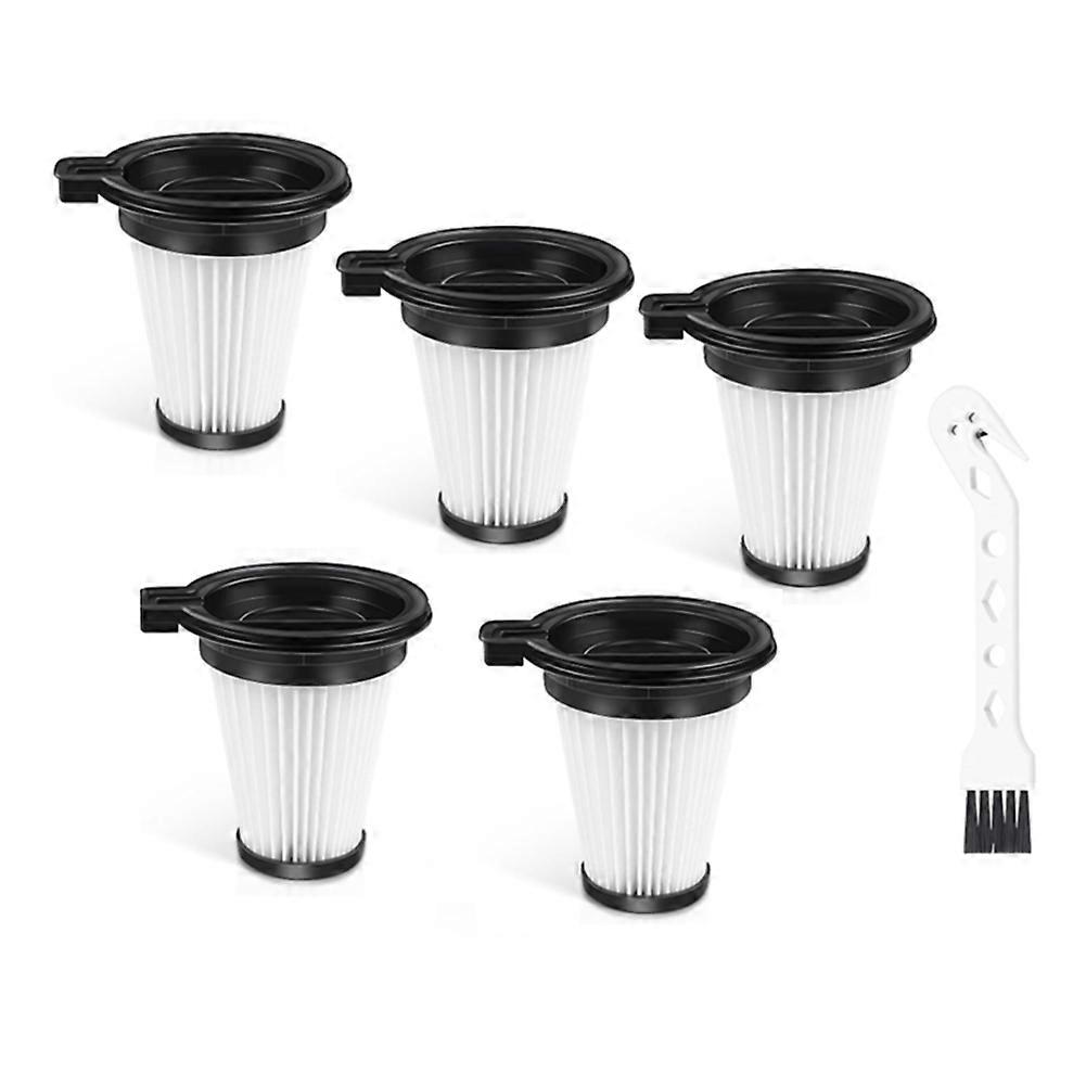 Packung Mit 5 Ersatz-hepa-filtern Für Wyze-staubsauger, Hochleistungsfilter Mit 1 Bürste.