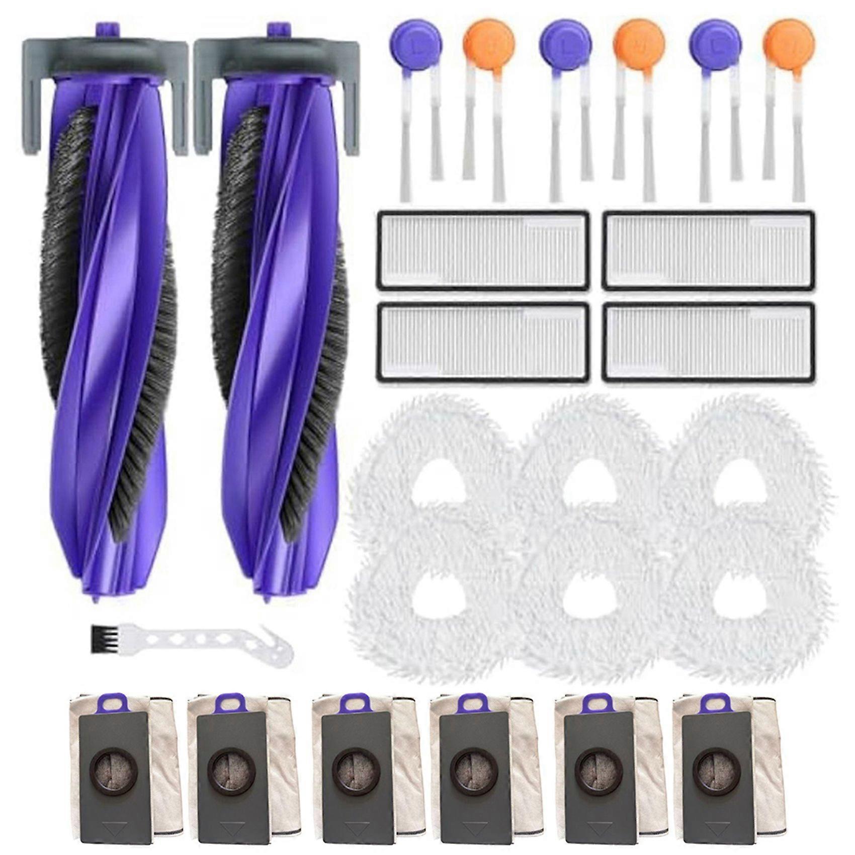 Ersatzteile Für Den Roboterstaubsauger Narwal Freo Z10 Ultra/narwal Freo Z10: 2 Rotierende Bürsten, 4 Hepa-filter, 6 Mopps, 6 Beutel Und 6 Seitenbürsten.