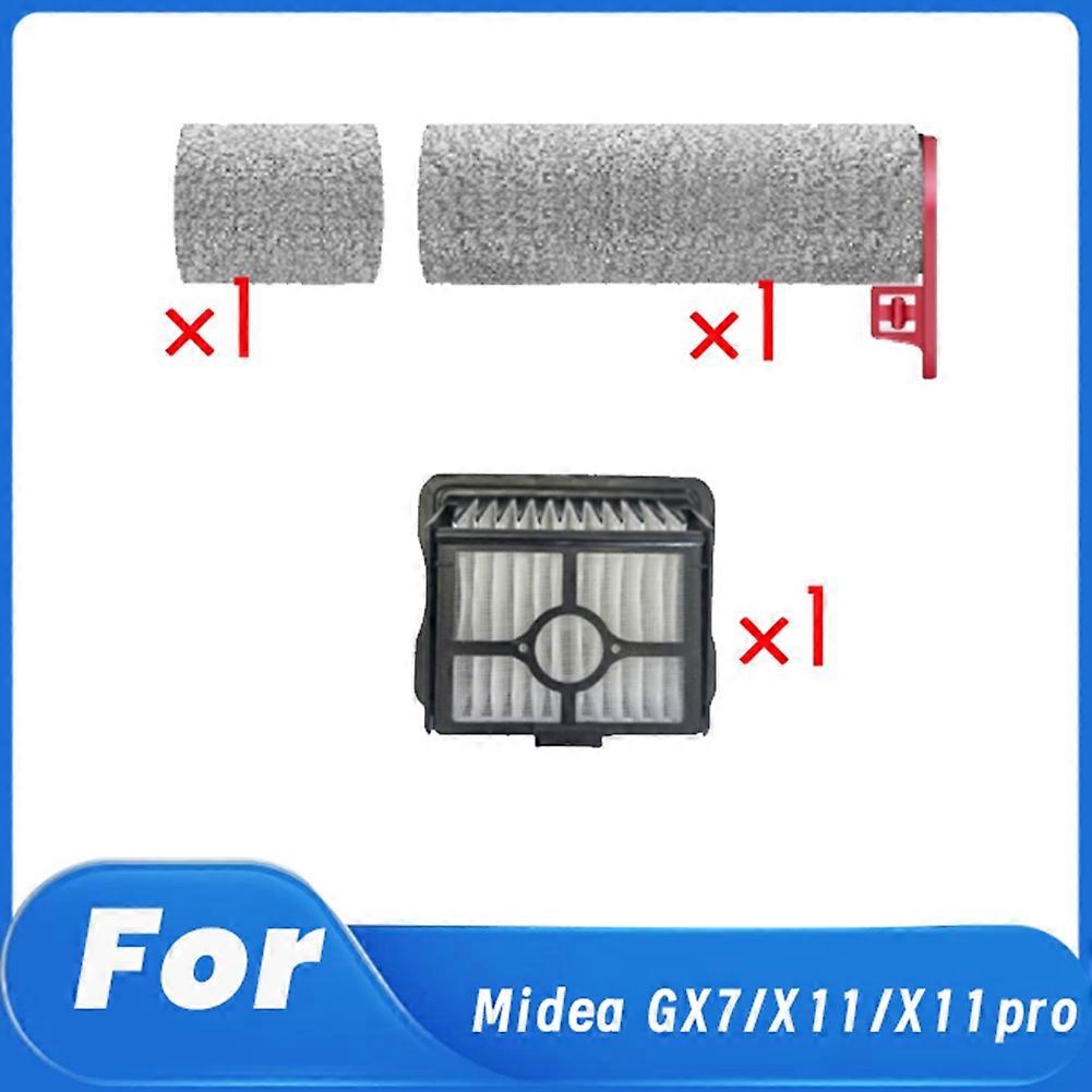 Spinnbürstenfilter Für Midea X11/x11 Pro/gx7 Scheuersaugmaschine Ersatzteile Segmentierte Spinnbürstenbaugruppe