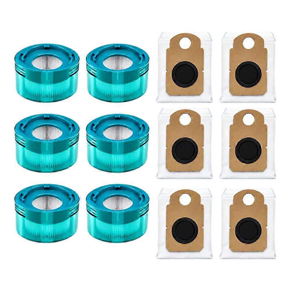 Set Mit 6 Filtern Und 6 Staubbeuteln, Kompatibel Mit Den Staubsaugern V10 Konical Und V10 Optic.ersatzzubehör