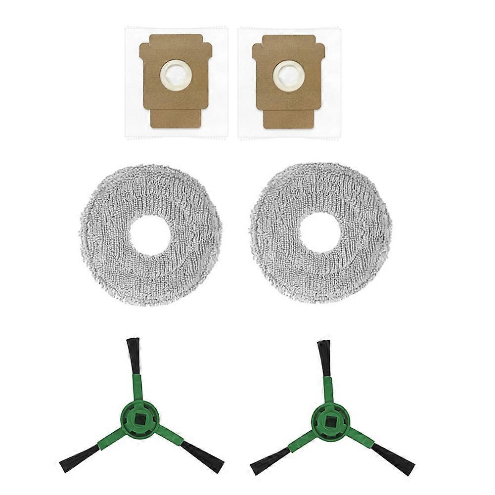 6er-pack Zubehör Für Den Roboterstaubsauger Roborock Q10 Pf / Q10 Pf+: Seitenbürste, Reinigungstuch Und Staubbeutel