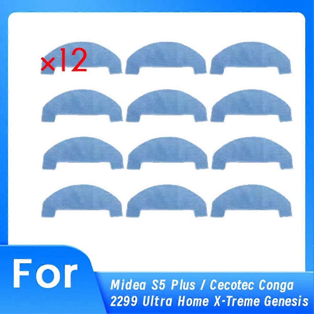12er-pack Reinigungstücher Für Midea S5 Plus / Cecotec Conga 2299 Ultra Home X-treme Genesis Roboterstaubsauger
