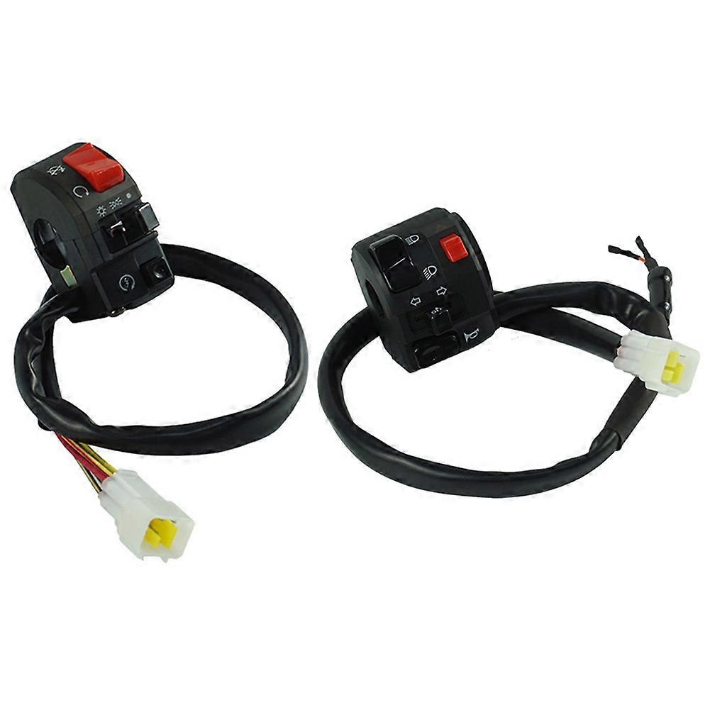 22mm Motorrad Schalter Hupe Taste Blinker Schalter Elektrische Nebel Licht Licht Start Lenker Con