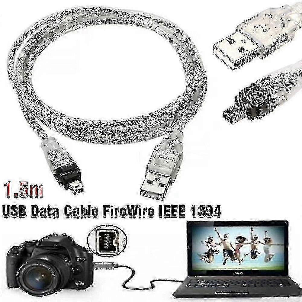 Usb-auf-4-pin-firewire-ieee-1394-kabel Für Mini-dv-hdv-camcorder-pc-bearbeitung, Sony/jvc/panasonic