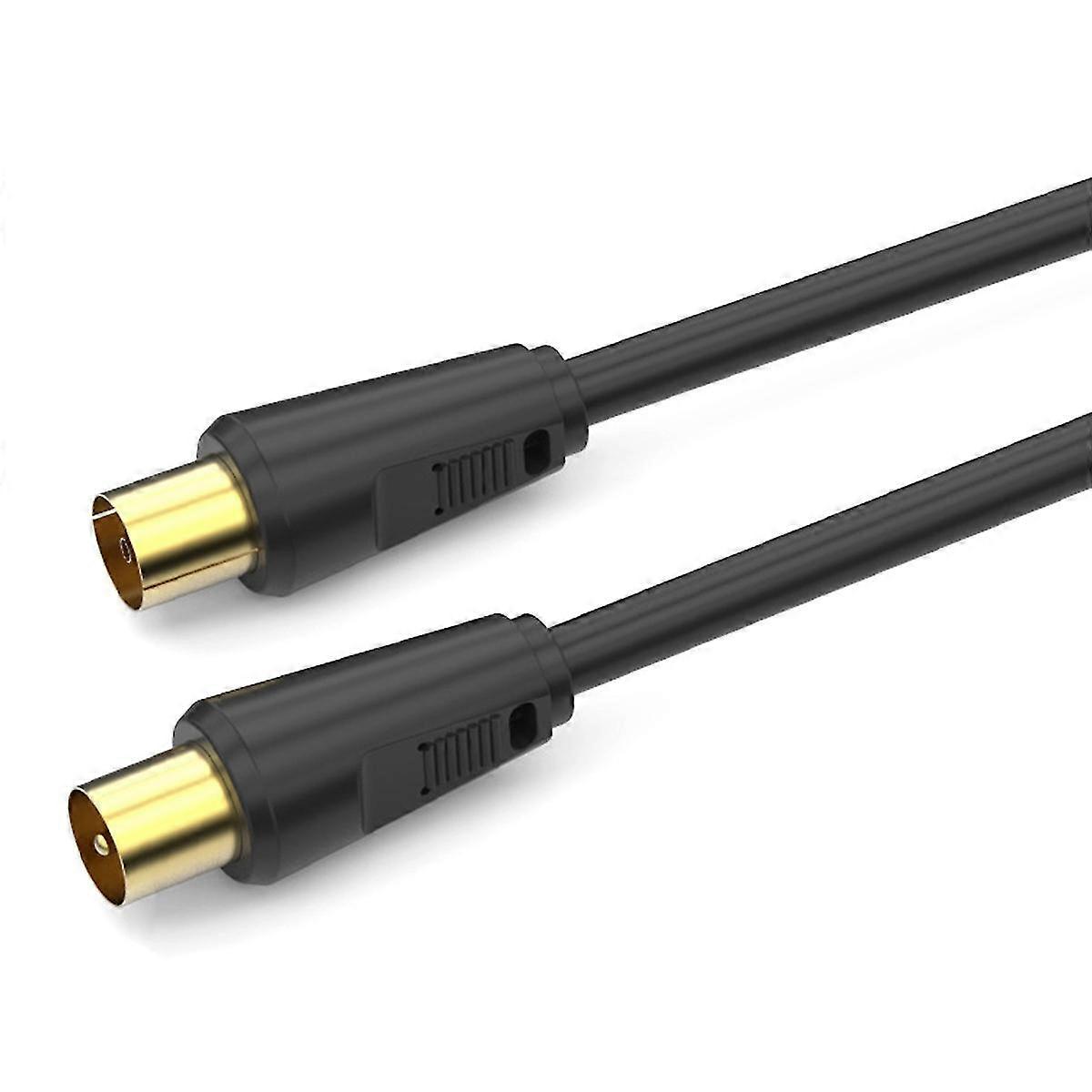 Rf-tv-antennen-koaxialkabel, Stecker Auf Buchse, 75 Ohm, 9,5 Mm, Rg6, Doppelt Abgeschirmt, Vergoldet