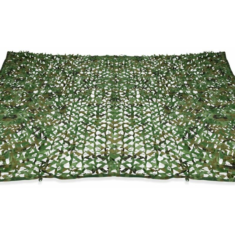 Rechteckiges Sonnensegel-design, Camouflage-schatten, 3 X 5 M, Grünes Netz –