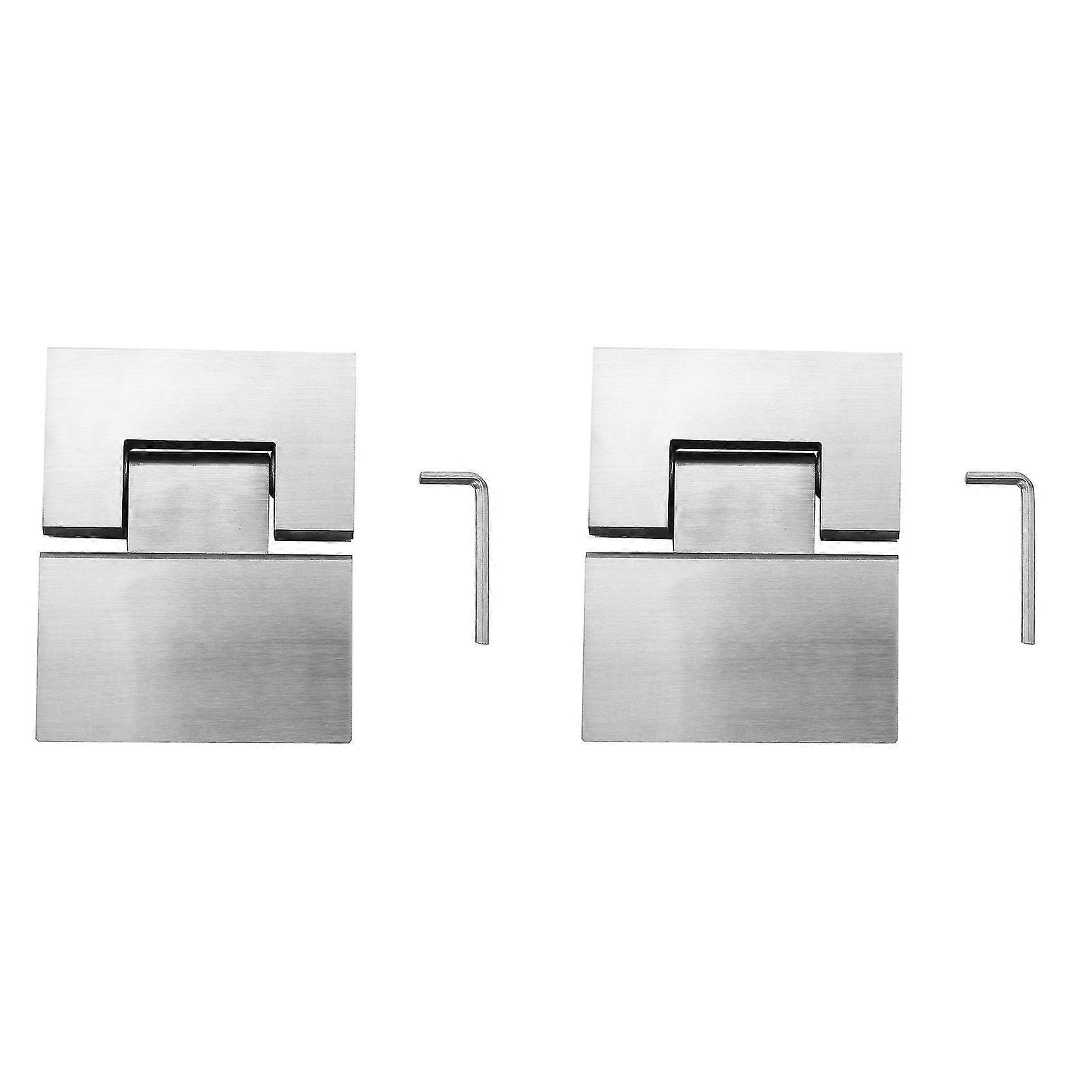 2 X Robuste 180-grad-glastür, Schrank, Vitrine, Schrankklemme, Dusche, Glastürscharnier, Ersatz