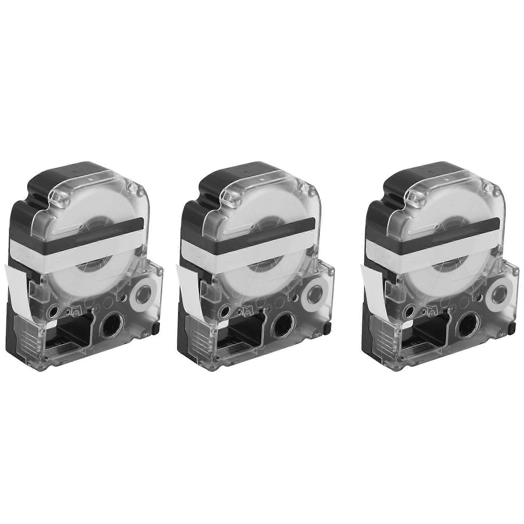 Teile 12 Mm Label Maker Etikettenband Schwarz Auf Weiß Etikettenband Für/kingjim Drucker