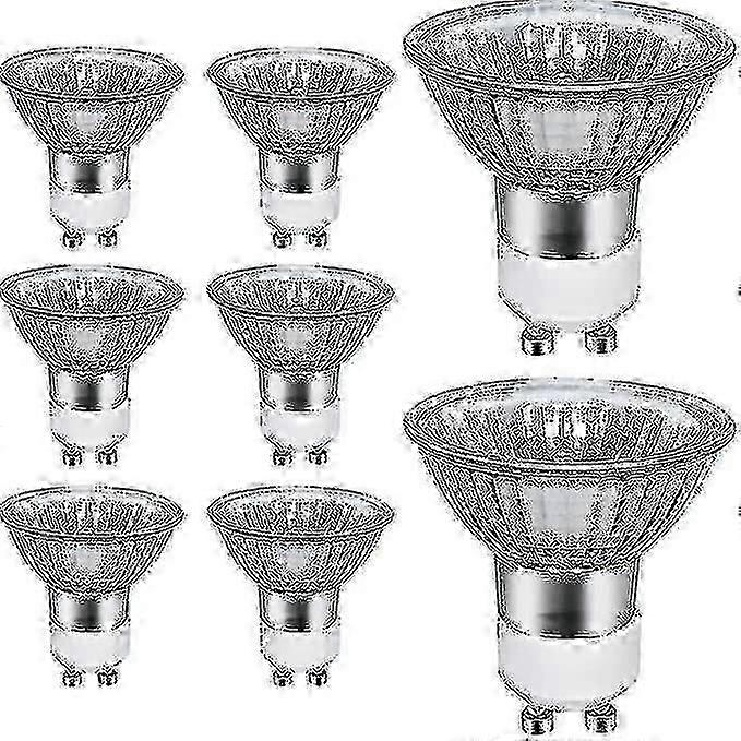 8er-pack Gu10 50-w-halogenlampen, 700 Lm, 2700 K, Warmweißer Spot