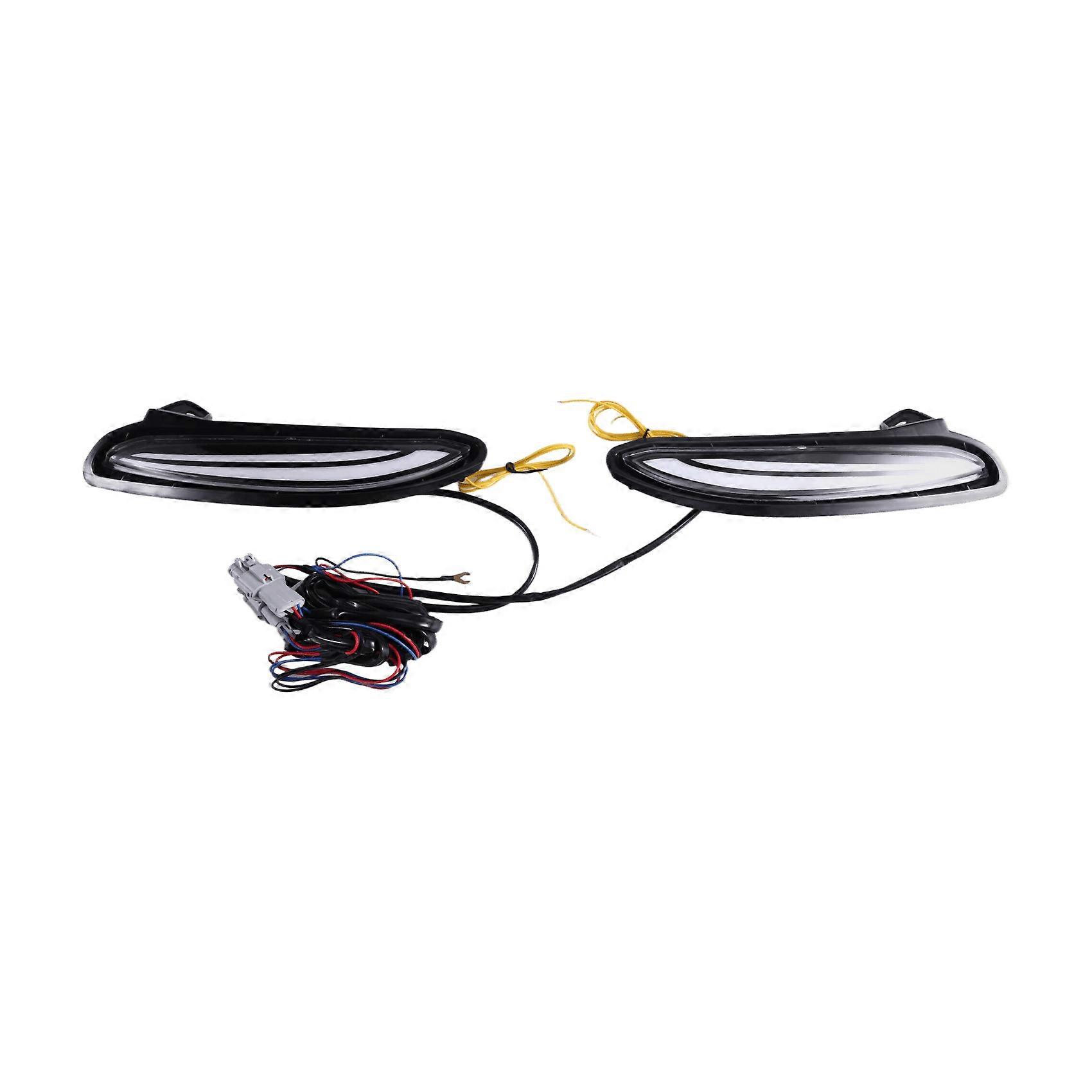 Auto Led Drl 12v Scheinwerfer Für Toyota Harrier Venza 2020 -2022 Gelb Blinker Nacht Blau Lauf Lampen Auto Nebel Lampe
