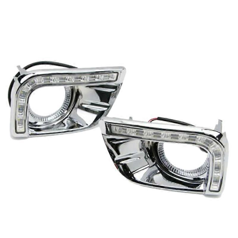 Set Mit 2 Verchromten Led-tagfahrlichtern Für Prado J150 2010–2013