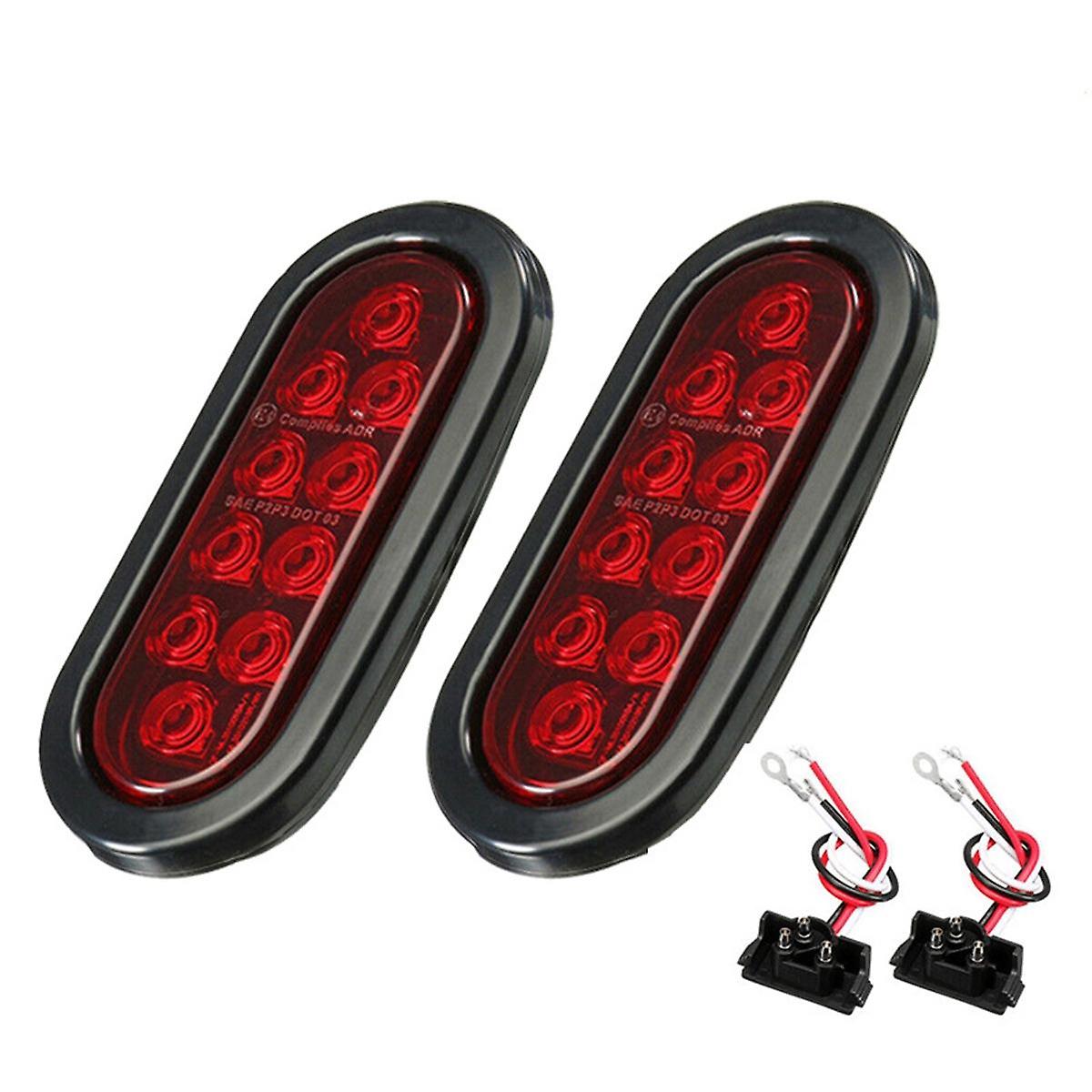 Ovale Autolampen, 10 Led-bremslichter Mit 12-v-sockel, Universelle Blinker Für Die Meisten Autos.