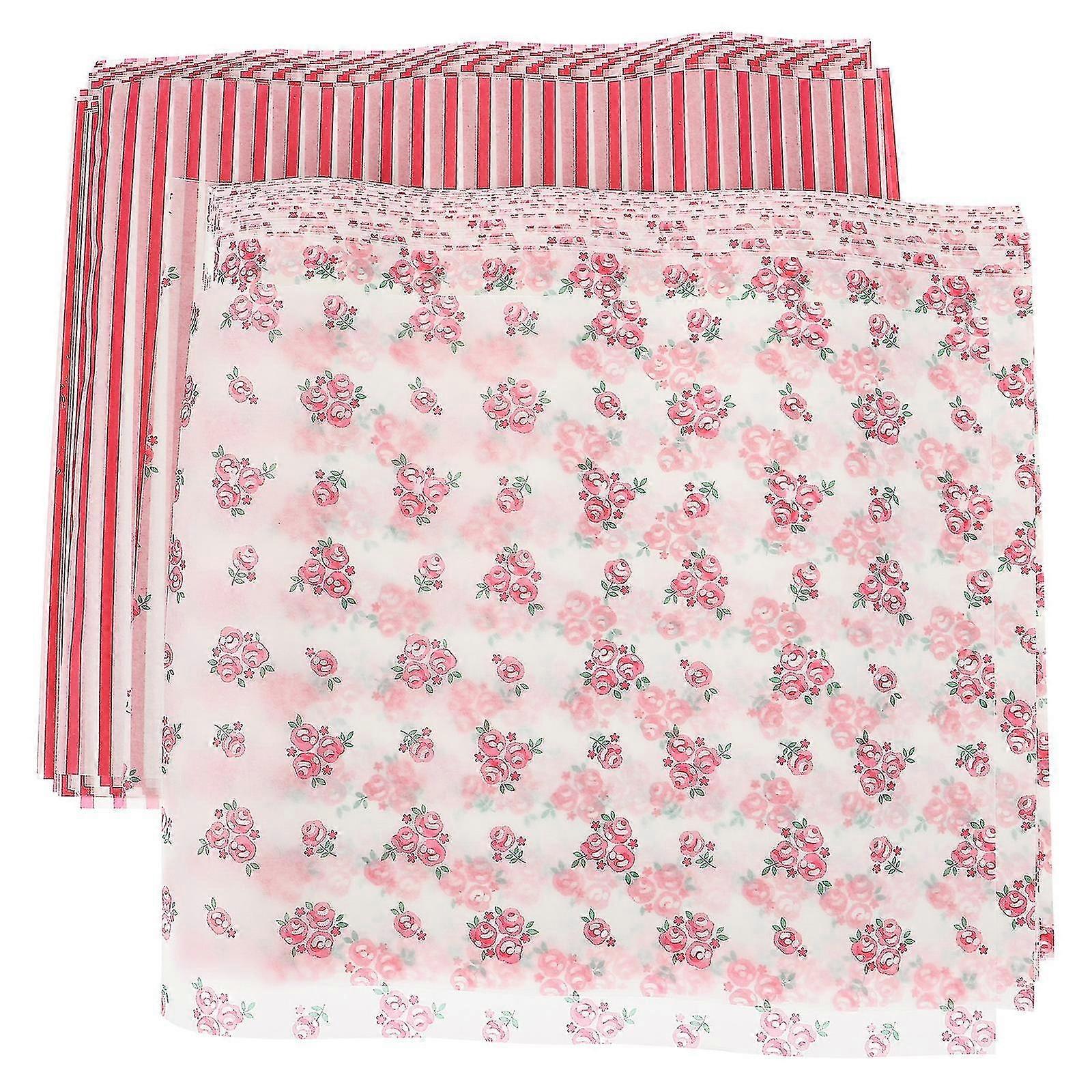 100 Blatt Fettbeständiges Backwachspapier Backbrot-geschenkpapier