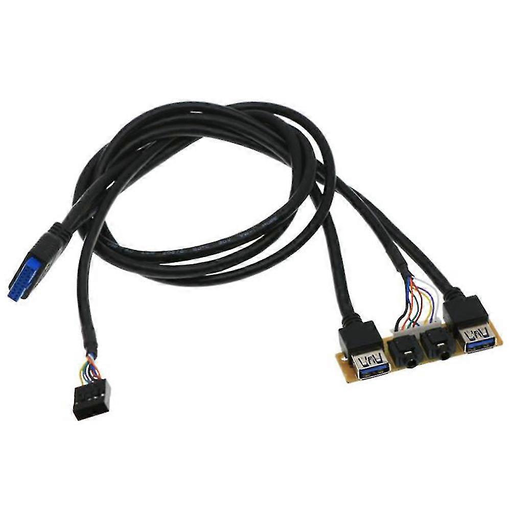Frontplatte 60 Cm Usb 3.0 + Usb 3.0 + Hd-audio-buchsenanschlüsse I/o-platine + Interne Usb-drahtblende Linie Diy C