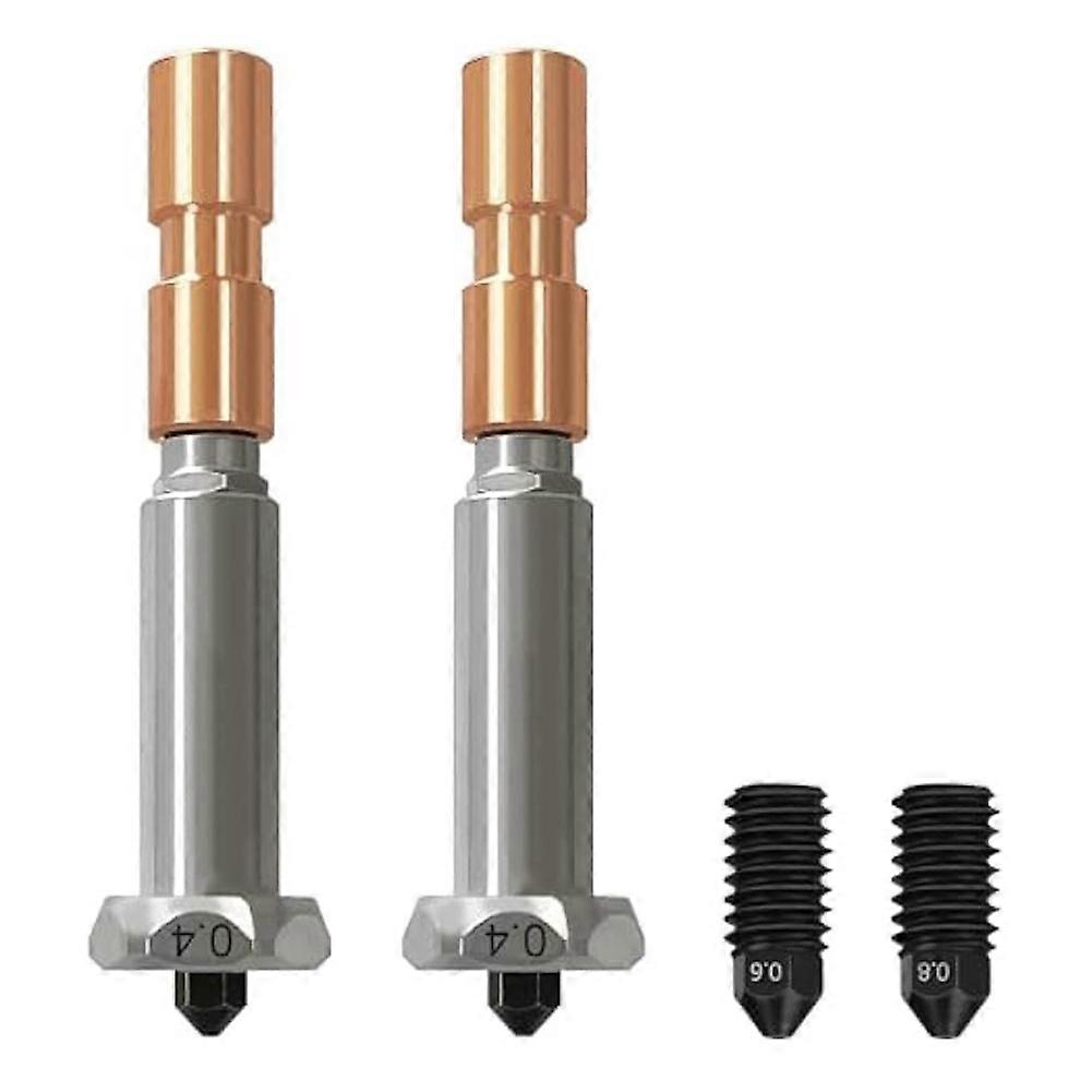 2 Integrierte Abnehmbare Düsen Aus Gehärtetem Stahl 0,4 Mm Für Kobra 3 Max Combo Mit 1 Zusätzlichen Düse 0,6 Mm Und 0,8 Mm.