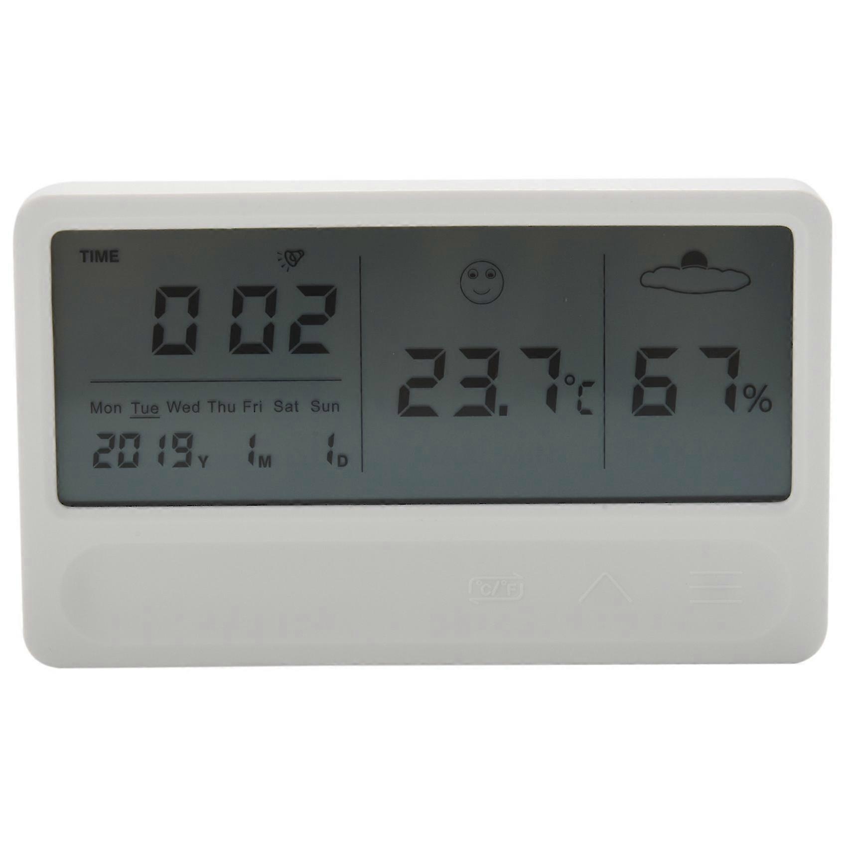 Digitales Hygrometer, Thermometer, Innenraum, Außentemperatur, Luftfeuchtigkeitsmesser, Lcd-ständer, Magnetische Ba