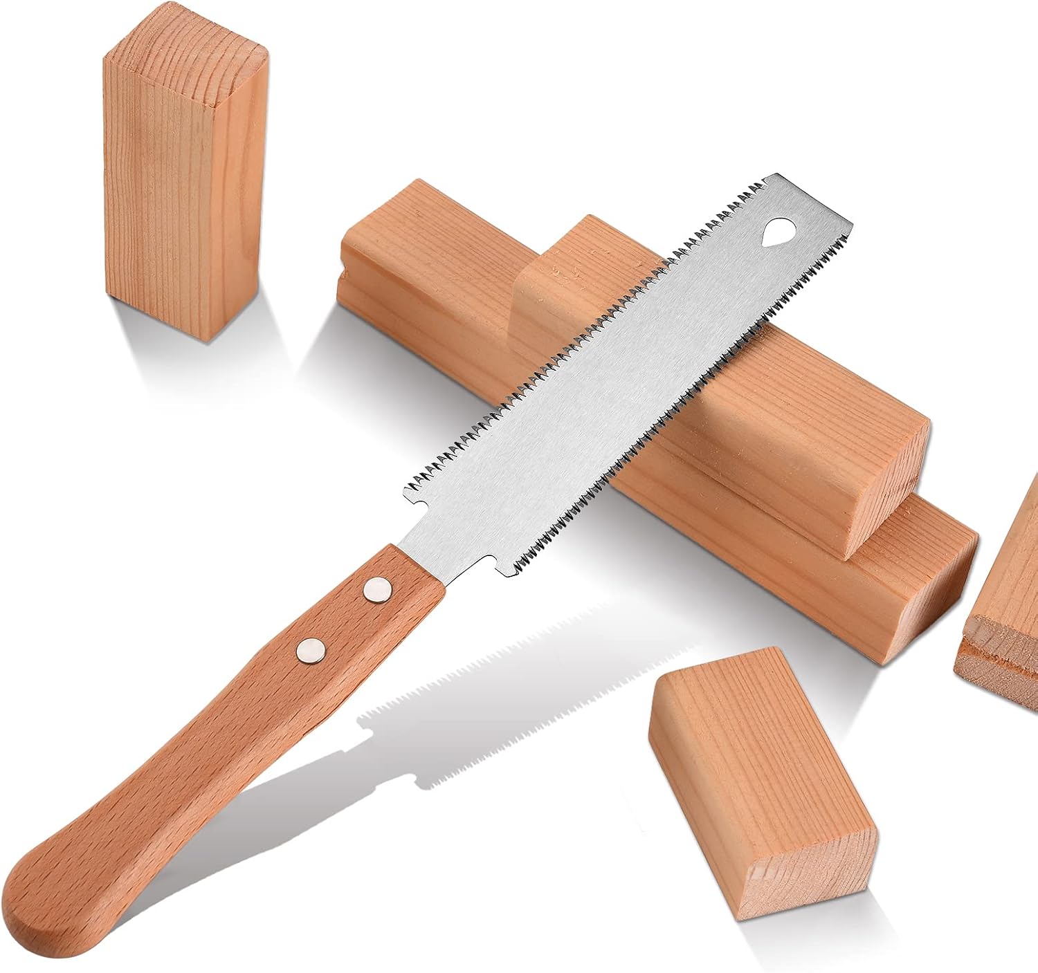 Japanische Säge, Kleine Holzsäge, 6-zoll-flexible Klinge, Doppelschneidige Manuelle Hobby-diy-japanische Säge, Scharfe Und Leichte Tischlersäge -