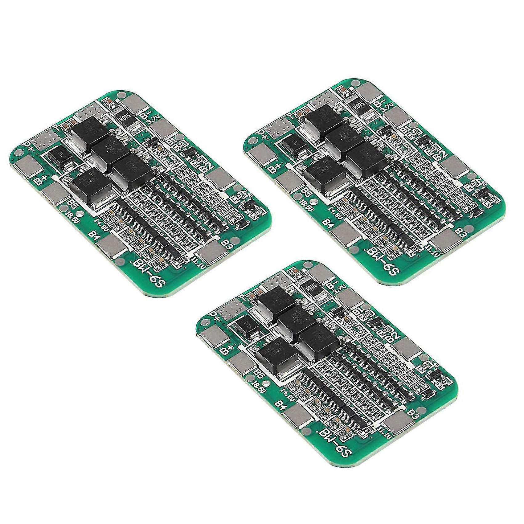 3 Stück 6s 15a 24v Bms Platine Für Li-packs Mobilfunkmodul