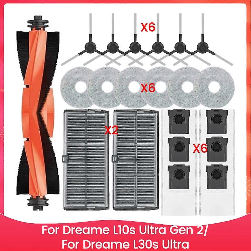 Ersatzteile Für Dreame L10s Ultra Gen 2/dreame L30s Ultra Staubsauger, Hauptseitenbürste, Hepa-filter, Reinigungstuch, Staubbeutel