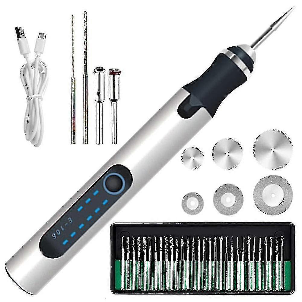 Schnurloser Elektrischer Gravurstift Mini-schnitzstift 300 Mah Wiederaufladbar-b