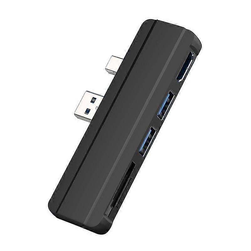 Für Surface Pro 6 5 4 Hub 5-in-1 Usb-dockingstation Mit 2 Ports Kompatibler Usb 3.0 S-speicherkarte