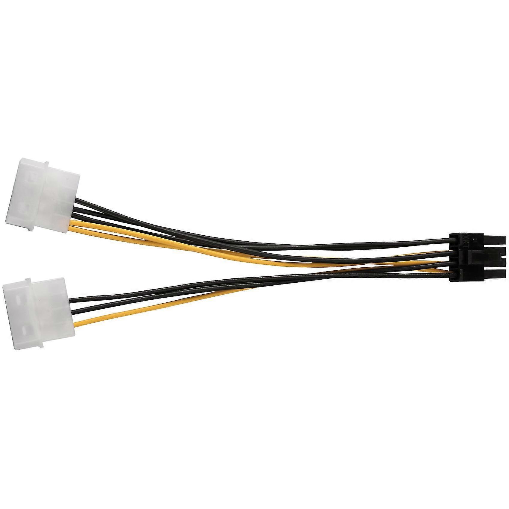 10 Stück 2 Molex 4 Pin Auf 8 Pin Pci Grafikkarte Pci-e Atx Netzteil Konverterkabel – Molex Auf Pcie 8 Pin Adapter