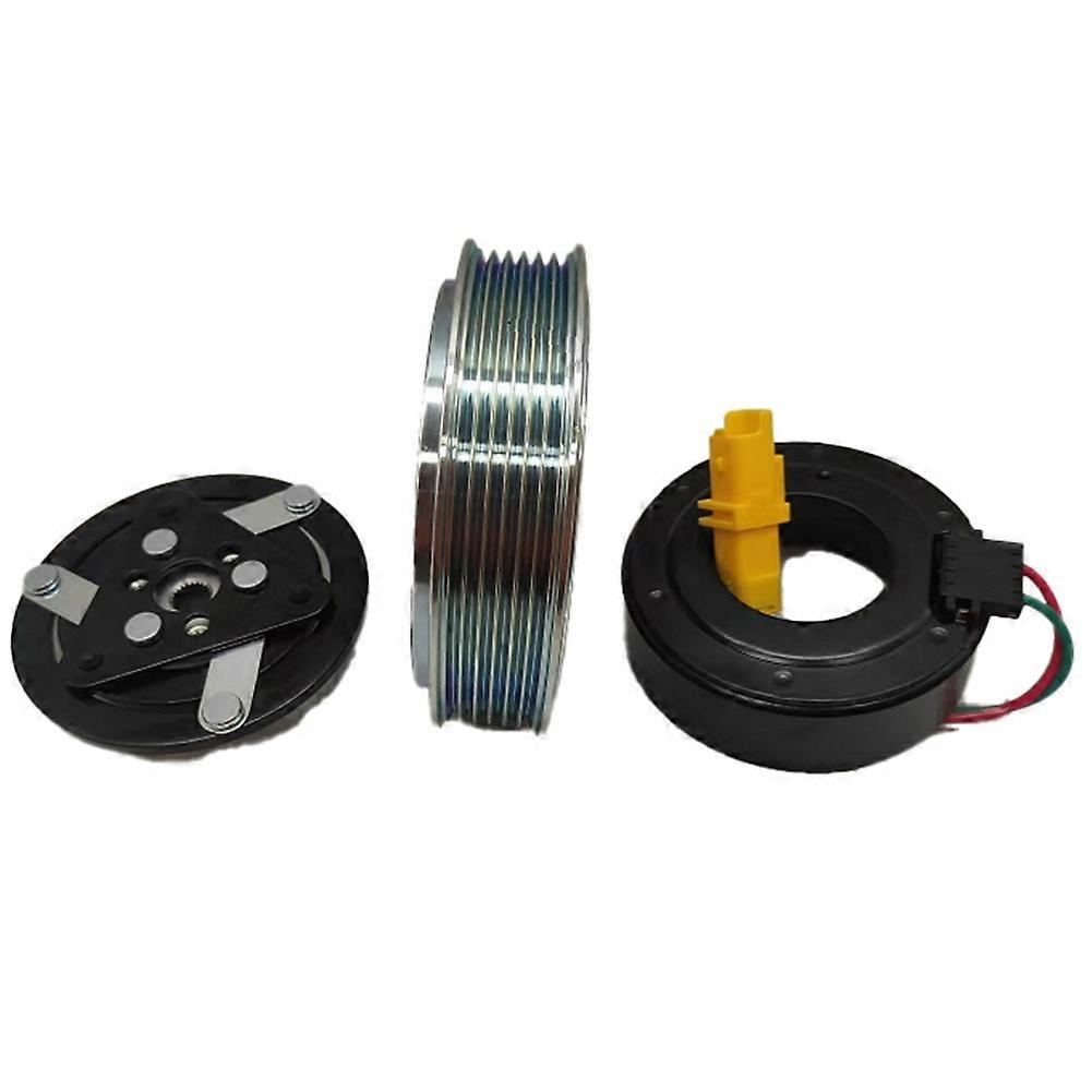Klimaanlagen-kompressor-kupplungsriemenscheiben-set, Kompatibel Mit Peugeot 206 307 Sw 1,4 1,6 2,0 6453rn 6453.rn 9800822280 6453qe 6453ln 6453lr