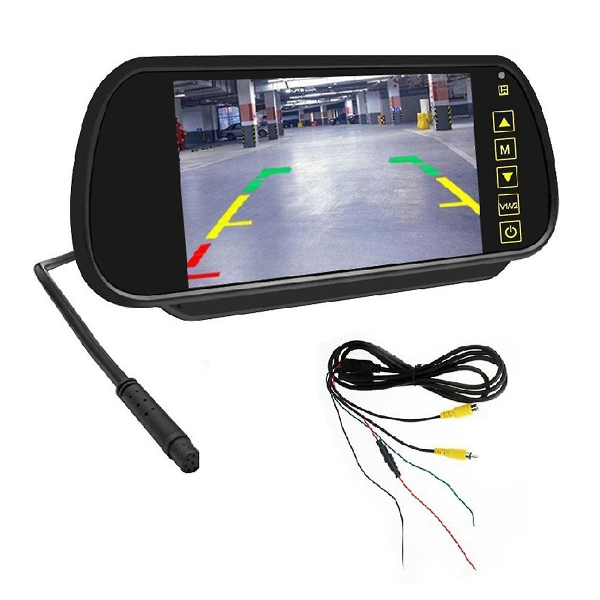 7 Zoll Auto Lcd Rückspiegel Monitor Parkbildschirm 2 Av Auto Display Assist Eingang Für Rückfahrkamera
