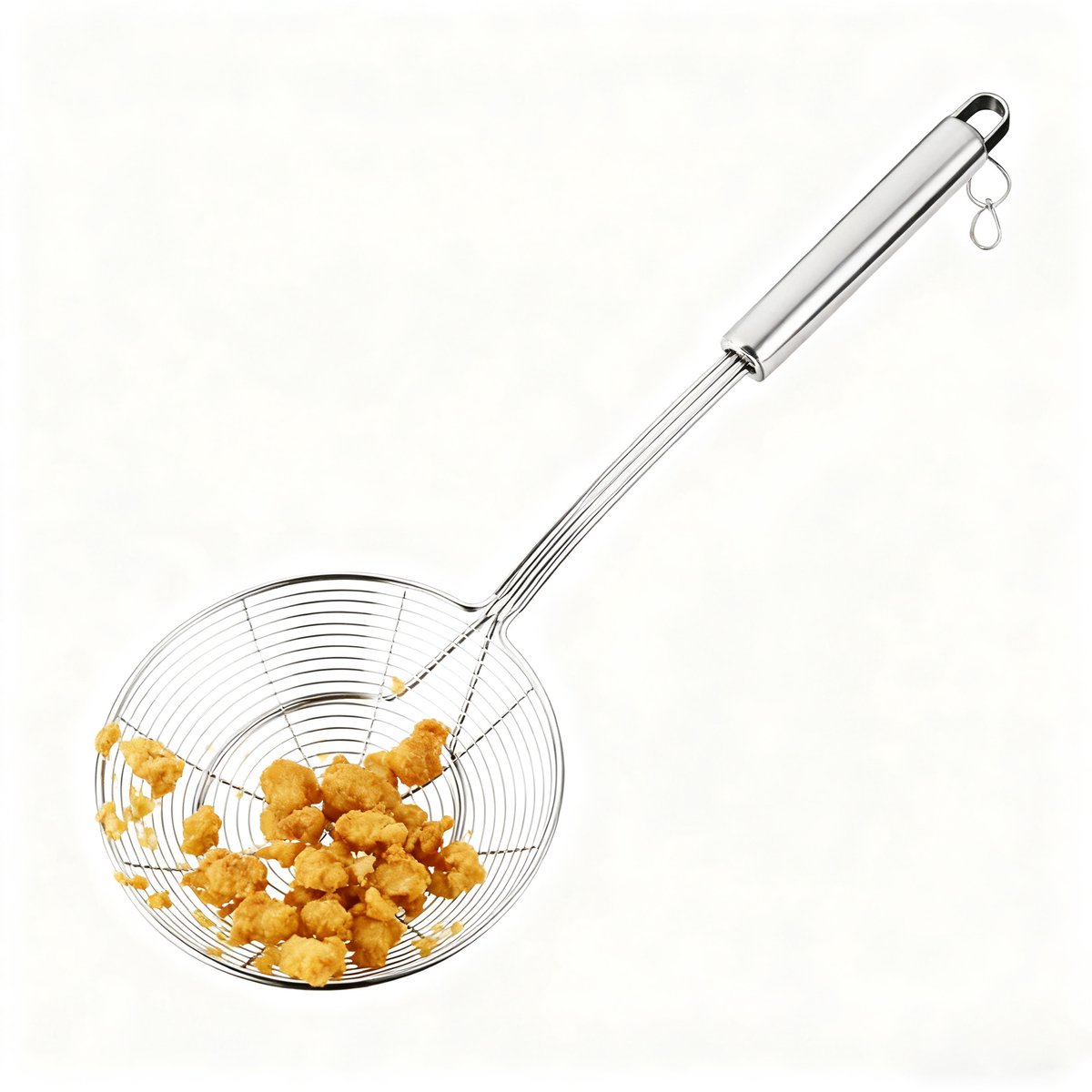 Schaumlöffel - Edelstahl-brat- Und Abtropfsieb - Extra Stabiler Servierlöffel Mit Verstärktem Rand Für Öl - Suppen Und Nudeln - Abtropfen Von Kartoffeln/gemüse/pasta - Abtropfsieb - Silber
