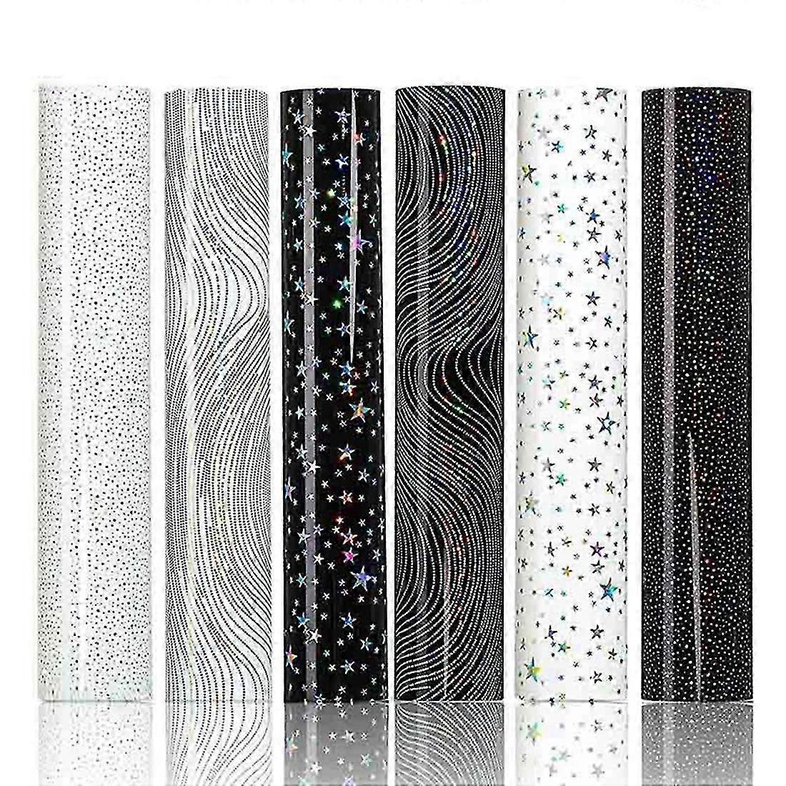 6 Stück 12 X 10 Zoll Für Vinyl Und Holografisches Muster Htv Pu Vinyl Transfer Für