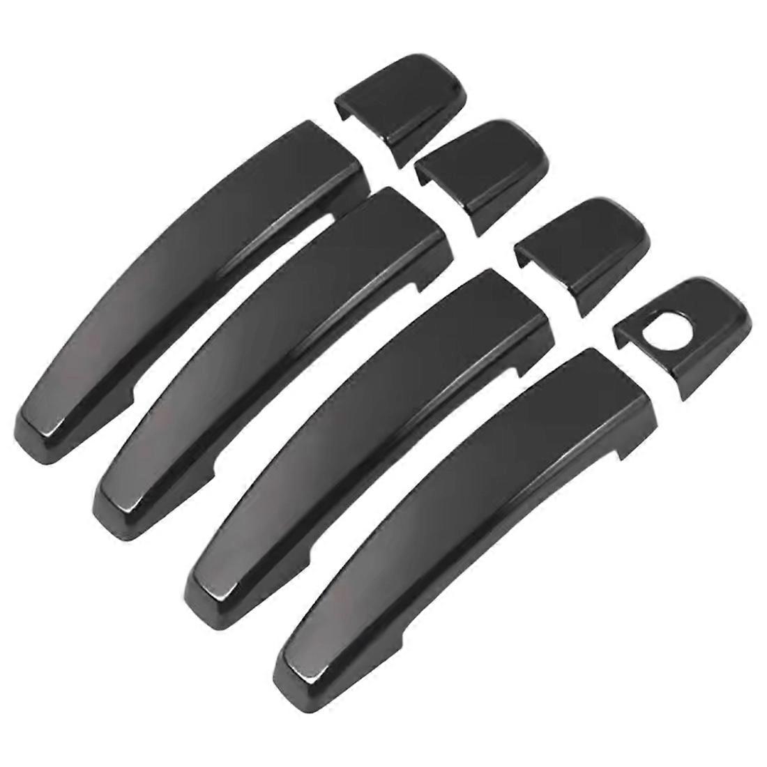 Für Opel Meriva B 2009–2016, Vauxhall: Türgriffabdeckungen Aus Glänzend Schwarzem Chrom, Schwarzer Stil.