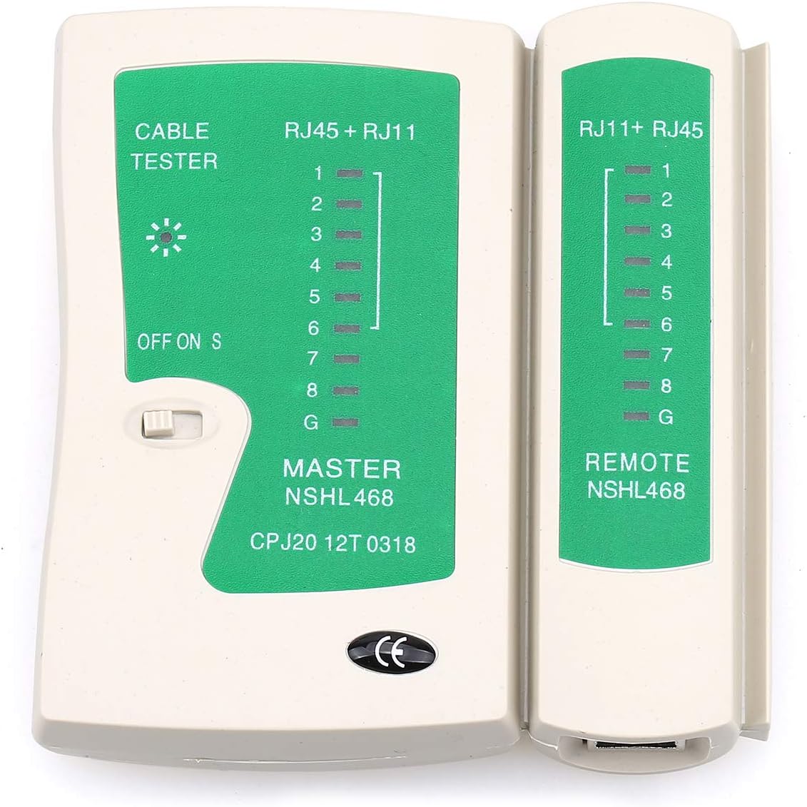 Rj45- Und Rj11-kabelnetzwerktester (batterien Nicht Im Lieferumfang Enthalten)
