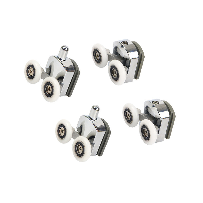 Set Mit 4 Duschwandrollen - Zwei Rollen - Oval - Schmetterlingsform (23 Mm)