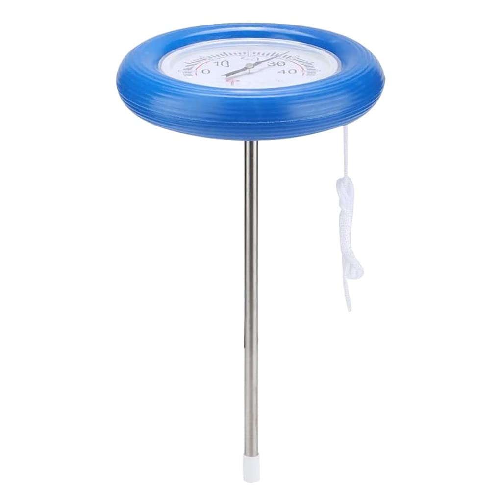 Schwimmendes Poolthermometer, Großes Zifferblatt In Celsius, Mit Trageband (blau)