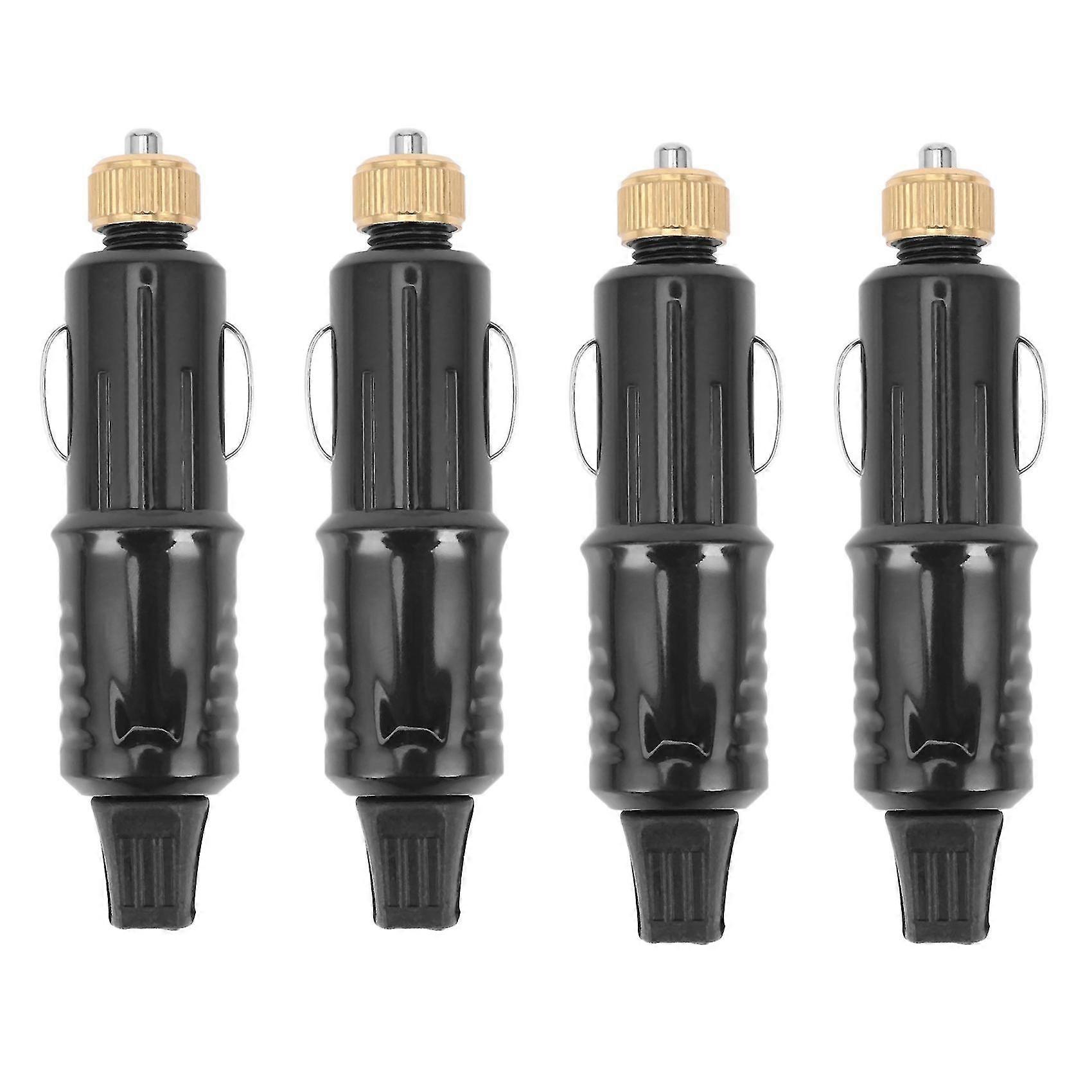 4x 12/24v Ersatz-auto-zigarettenanzünder-steckdosen-adapter-ladegerät + Sicherungssatz