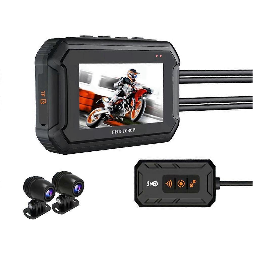 1080p Motorrad-dual-kamera Mit Gps-funktion, Wasserdichter Fahrrekorder, Hd-videorecorder Für Mb