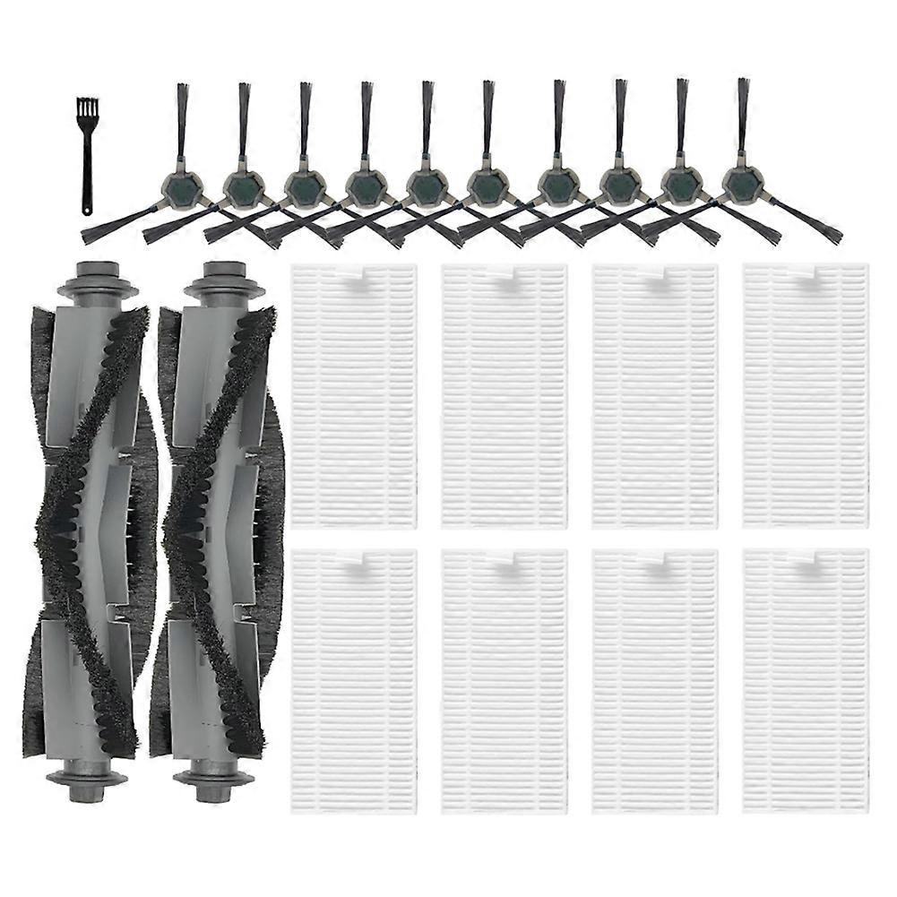 Packung Mit 21 Ersatzteilen Für Airrobo P20 Roboterstaubsauger: Hauptwalze, Seitenbürsten, Hepa-filter Und Reinigungsbürste.