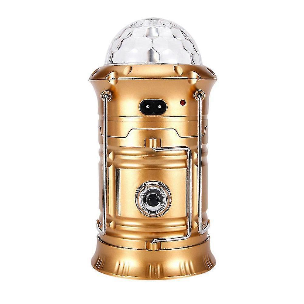 Solar-led-laterne, Wiederaufladbar, Outdoor, Camping, Taschenlampe, Bühne, Disco-lampe