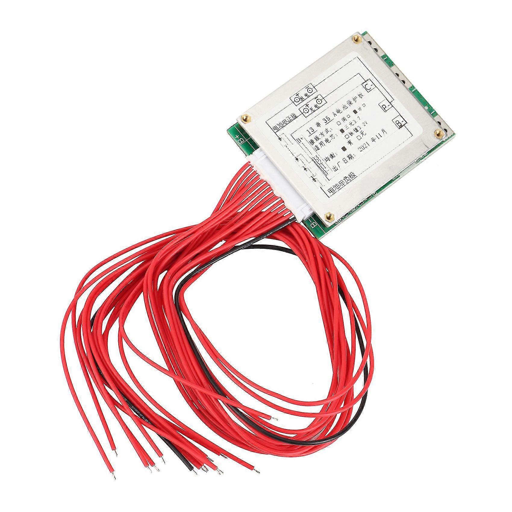 13s 35a 48v Li-ion Lithium Pack Bms Pcb Protection Board Pcm Balance Integrated Circuits Board Pour