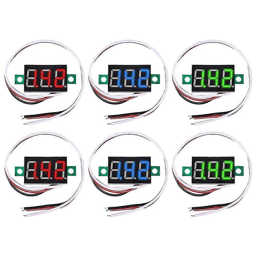 Volta Er 0,36 Zoll 3-draht 0-30 V 3-stelliges Voltmeter Gau Er/rot/v Led-anzeige
