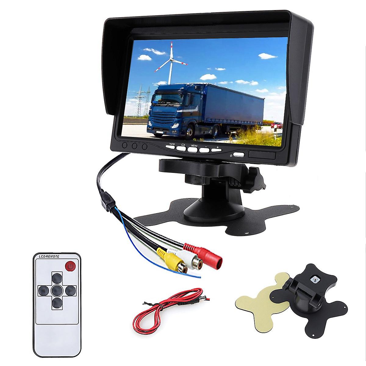 12v-24v 7 Zoll Hd Tft Lcd Farbmonitor Für Auto Lkw Cctv Kamera Reverse Backup