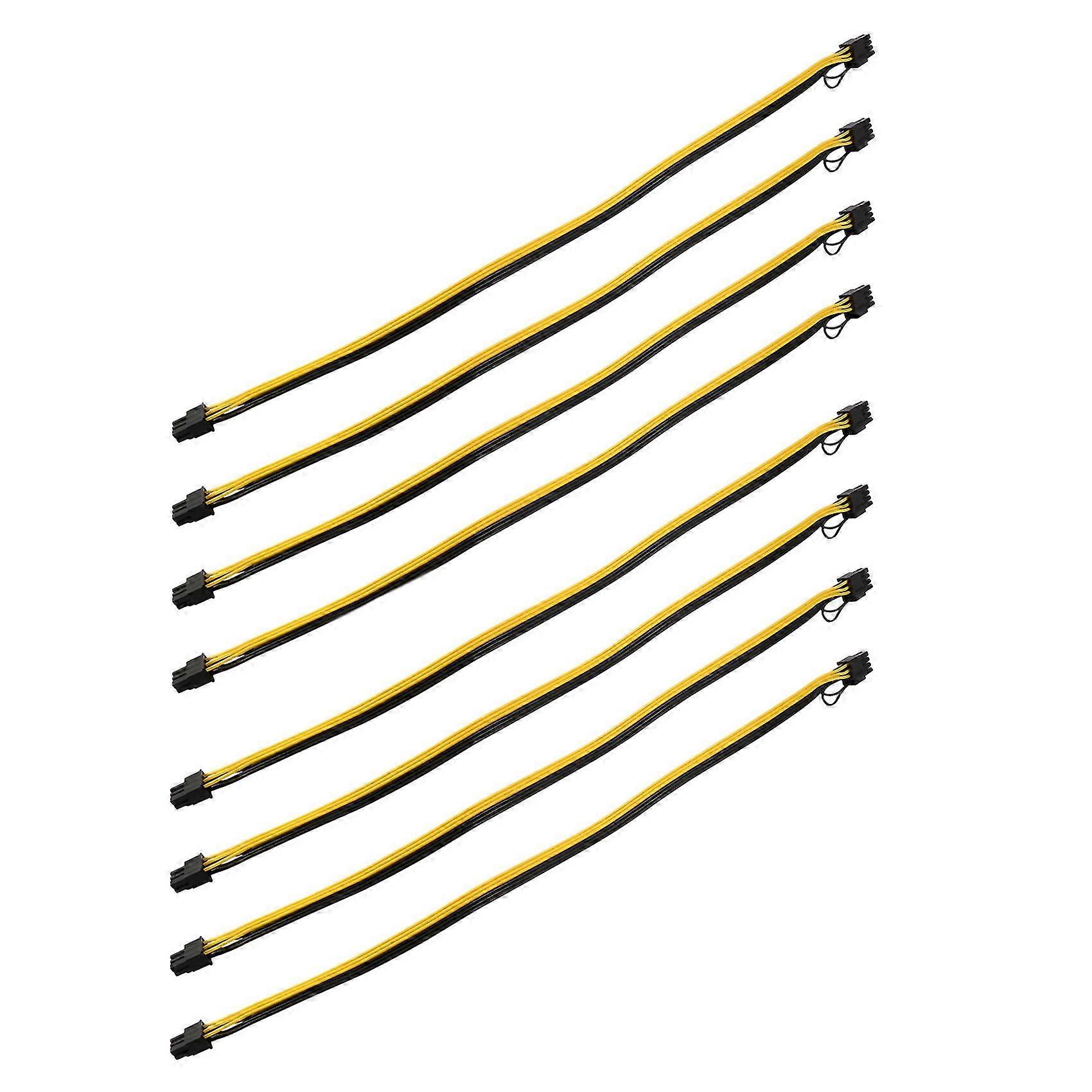 8x 6 Pin Pci-e Auf 8 Pin (6+2) Pci-e (stecker Auf Stecker) Gpu Stromkabel 50 Cm Für Mining Se Grafikkarten
