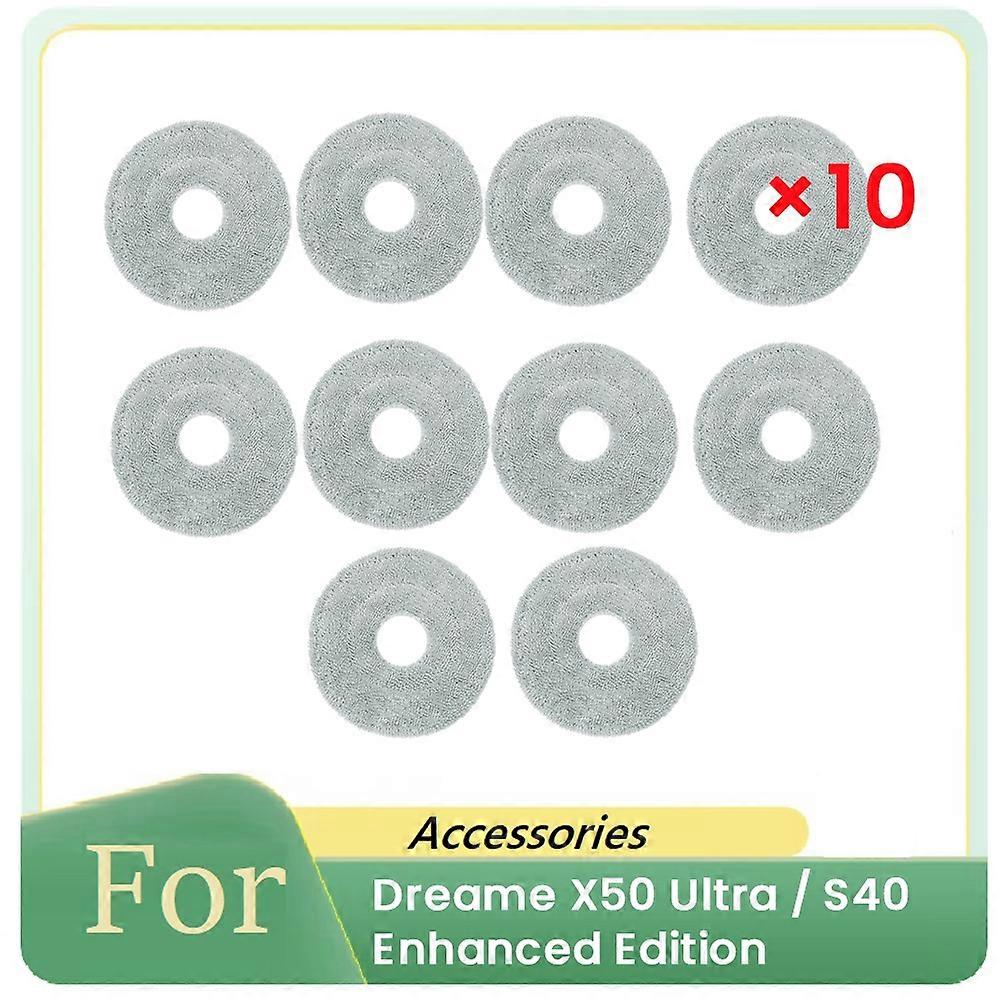 10 Stück Reinigungslappen Für Dreame X50 Ultra / S40 Enhanced Edition Roboter-staubsauger-teile-ersatz