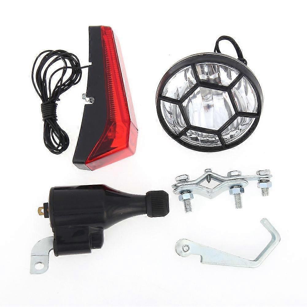 Motorisiertes Fahrradlicht-set, Reibungsgenerator, Dynamo, Scheinwerfer, Rücklicht, 6 V, 3 W, Fahrradzubehör