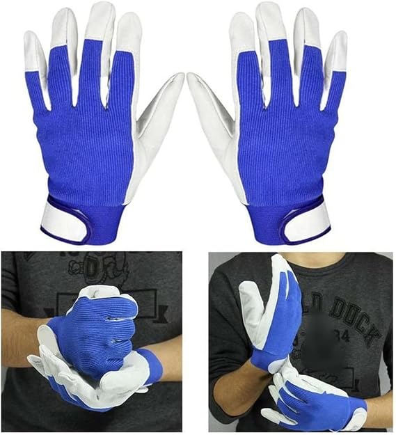 Schweißhandschuhe, Hitzebeständiger Lederhandschuh Für Wig-schweißer/grill/bbq/ofen/kamin/holzofen, Arbeitsschutz-gartenhandschuhe (1 Paar)