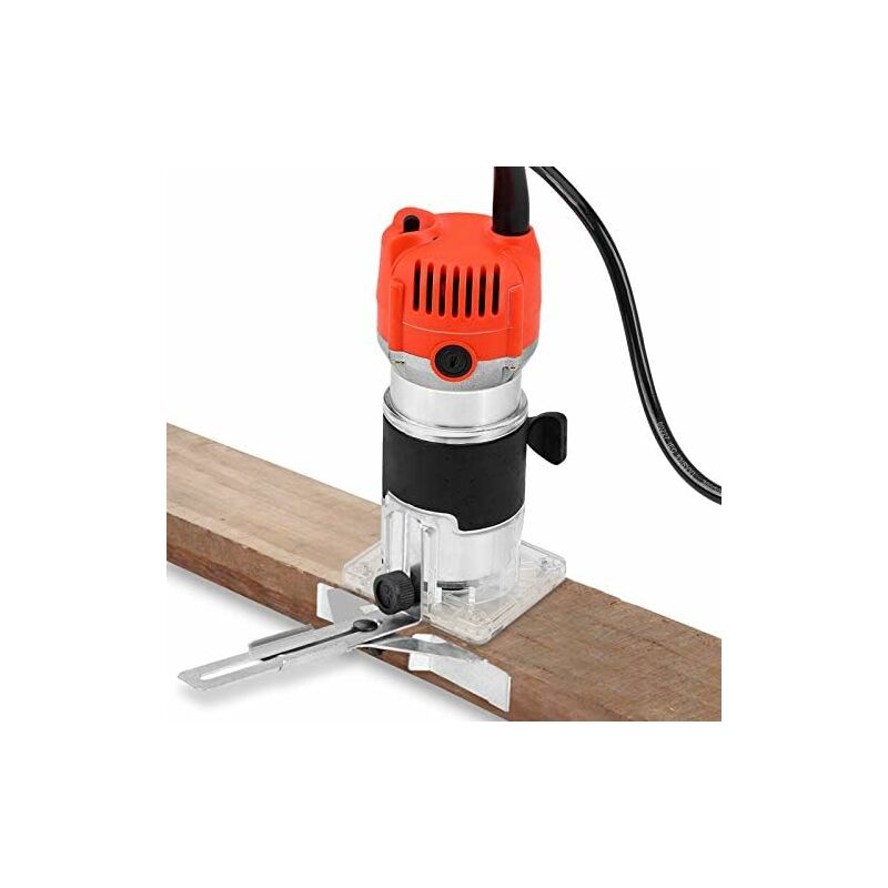 Elektrische Oberfräse Für Die Holzbearbeitung, Hand-trimmer-oberfräse, Tischler-laminier-oberfräse, Für Die Oberflächenbearbeitung Von Kurvenschnitten, 30.000 U/min, 580 W, 220 V,