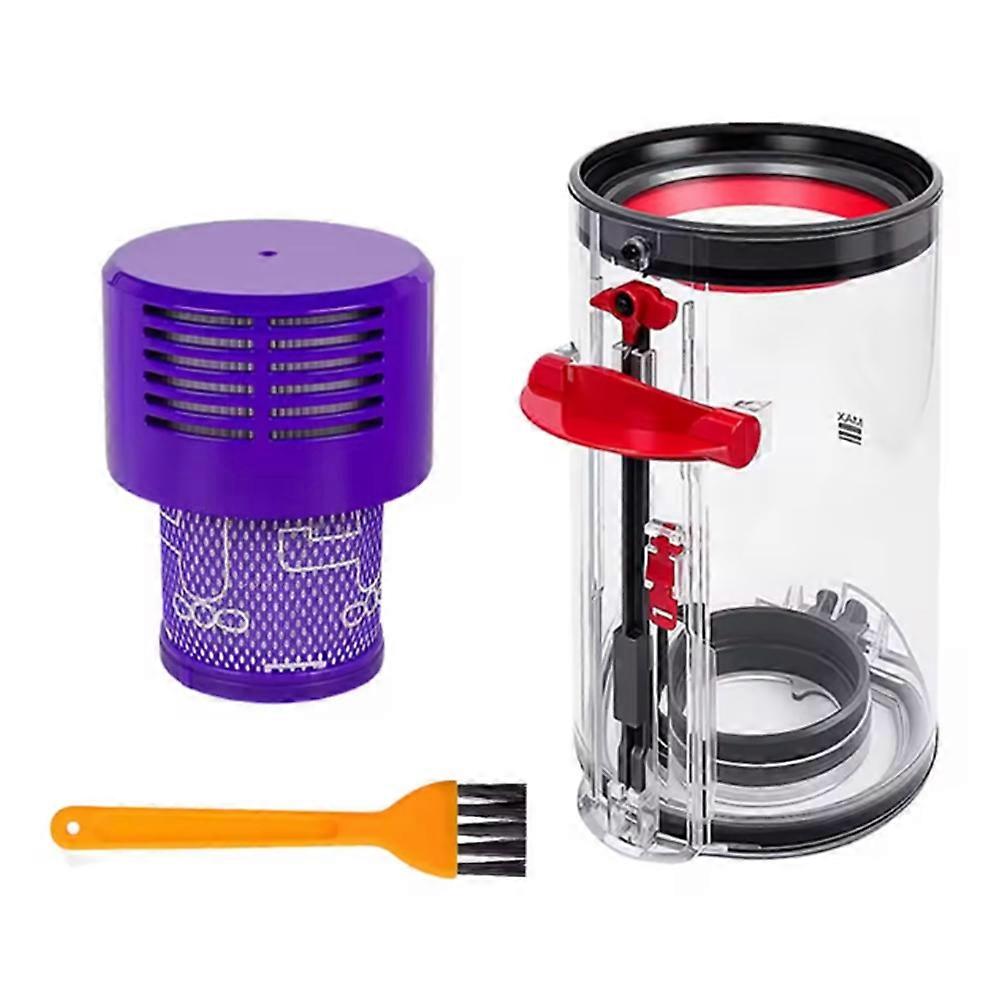 Hinterer Hepa-staubbehälterfilter, Kompatibel Mit V10- Und Sv12-staubsaugern (us-zubehör), Feste Staubbehälterabdeckung, Ersatzteil